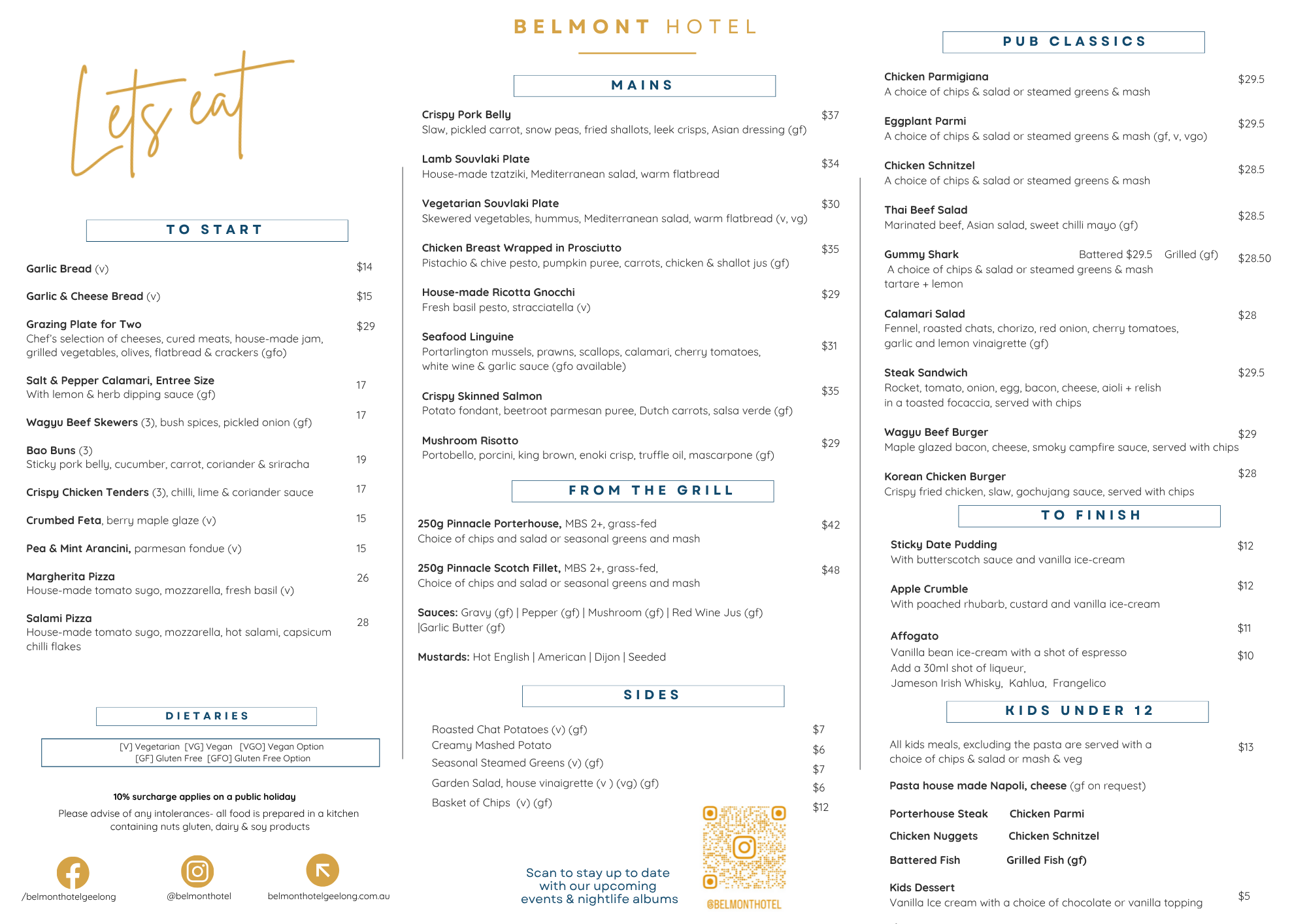 June 2026 Menu